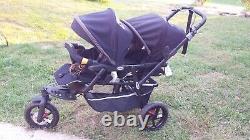 New, Never used Jane Power Twin Double Stroller in black