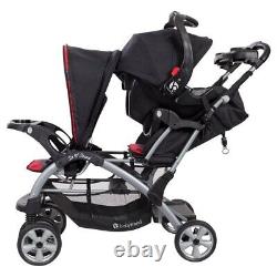 Newborn Twins Combo Nursery Center Playard Bag Baby Sit N' Stand Double Stroller