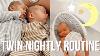 Night Time With Newborn Twins Routine Sleep Schedule Heather Fern