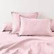 Nude Pink Linen Bedding Set Queen Comforter Twin Full Queen King Duvet Set