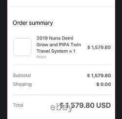 Nuna Demi Grow and PIPA Twin Travel System