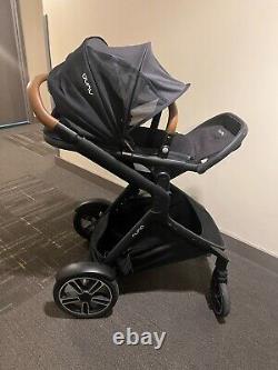 Nuna demi grow stroller in caviar (black), 2022, in good condition