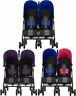 Obaby Apollo Twin Stroller Double Buggy/pushchair Baby/toddler Travel 0m+ Bn