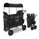 Open Box Wonderfold W2 Luxe Double Stroller Wagon (2 Seater) Collap Volcanic