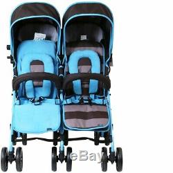 Optimum I Did It Double Twin Stroller Pram Buggy Pushchair with Raincover