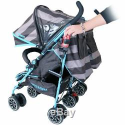 Optimum I Did It Double Twin Stroller Pram Buggy Pushchair with Raincover