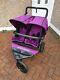 Out N About Nipper Double V4 Double Seat Stroller Purple Twins Buggy Pram