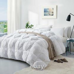 PUREDOWN Premium Quality 93% Goose Down Comforter King Full Twin Size Best