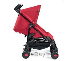 Peg Perego 2016 Pliko Mini Twin Double Stroller in Mod Red Brand New