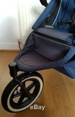 Phil And Teds Sport Jogger Double Twin Buggy Pushchair & Second Seat Cocoon