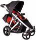 Phil & Teds 2012 Verve Stroller & Double Seat In Red & Black New! Open Box