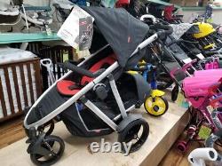 Phil & Teds 2012 Verve Stroller & Double Seat in Red & Black New! Open Box