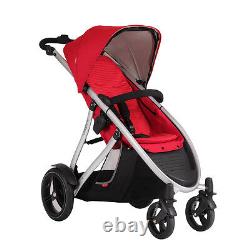 Phil & Teds New Verve V3 Stroller & Double Kit Cherry Includes Double Seat