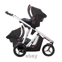 Phil & Teds New Verve V3 Stroller & Double Kit Cherry Includes Double Seat