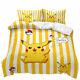 Pokemom Pikach Collection Single/double/queen/king Bed Quilt Cover Set