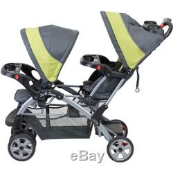 Portable Twin Baby Toddler Travel Stroller Folding Double Sit Stand Double NEW