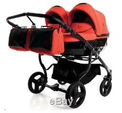 Premium Twin Pram Junama Diamond Duo Double Buggy Baby Twins Stroller Pushchair