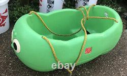 Rare! Step 2 Double Swing Twins Caterpillar Two Child Swing 4 Little Tikes