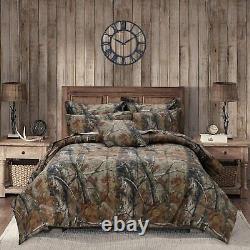 Realtree AP Comforter Set 3 PC Camouflage Bedding Comforter Full King Queen Twin