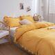 Ruffle Yellow Cotton Duvet Twin Full Double Duvet Cover Queen King Toddler Cover
