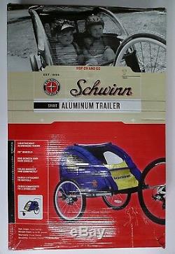Schwinn Spirit Bike/bicycle Twin/double/2 Child Aluminum Trailer/stroller Foldin
