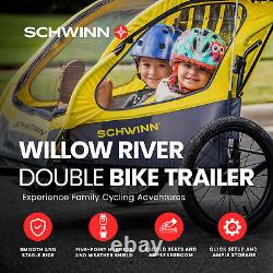 Schwinn Willow River Double Trailer withStroller Kit & Aluminum Frame Design(Used)