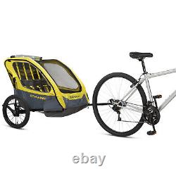 Schwinn Willow River Double Trailer withStroller Kit & Aluminum Frame Design(Used)