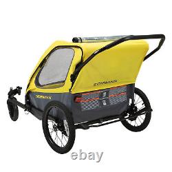 Schwinn Willow River Double Trailer withStroller Kit & Aluminum Frame Design(Used)