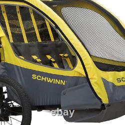 Schwinn Willow River Double Trailer withStroller Kit & Aluminum Frame Design(Used)