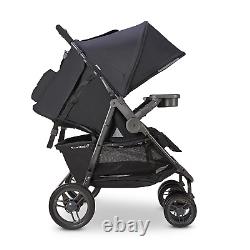Scooter X2 with Tray, Double Stroller, Side by Side Stroller, Stroller for Twins