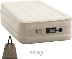 Self-Inflating Twin Air Mattress Heavy-Duty Durable Blow Up Bed 18 Elevated