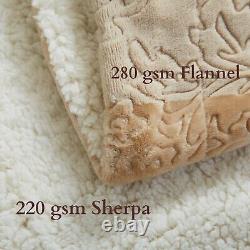 Sherpa Flannel Fleece Blanket Soft Warm Wholesale Bulk Lot of 5 Pack 63x87