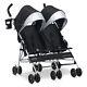 Side By Side Double Stroller Indoor Outdoor Pushchair Baby Stroller Portable New