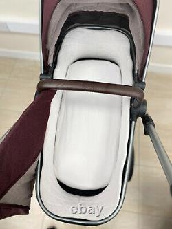 Silver Cross Wave Twin / Tandem / Double Travel System Claret Red Refurbished