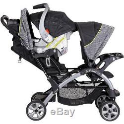 Sit'N Stand Double Stroller, Pistachio For Twins Or Two Children