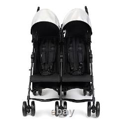 Summer Infant 3Dlite Folding Lightweight Side-by-Side Double Stroller, Black