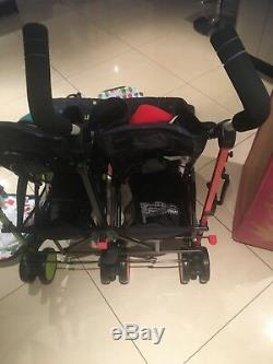 Super Dupa Cosatto Double Twin Pushchair With 2 X Footmuffs, 2 X Hoods RRP £350