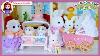 Sylvanian Families Calico Critters Twin Babies Guinea Pigs Pram Rabbits Silly Play Kids Toys