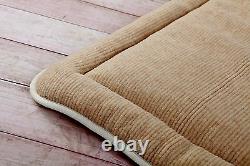 THICK MERINO WOOL PERUGIANO NATURAL Mattress Topper Bed Cover SIZES KING DOUBLE
