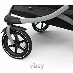 Thule Urban Glide 2 Double Twin Baby Jogging Stroller in Black with Silver Frame