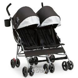 Toddler Double Stroller Baby Carriage Twin Babies Carrier Lightweight Swivel NEW