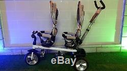 Tricycle For Twins Stroller Safety Kids Baby Double Seats And Basket Tricycle