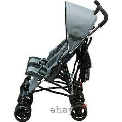 Twin Baby Double Stroller Toddler Carriage Folding Pushchair Infant Carrier New