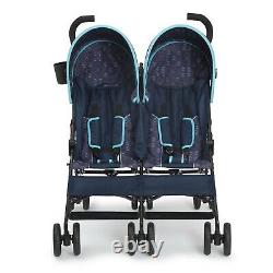 Twin Baby Double Stroller Toddler Folding Pushchair Infant Safety Travel Carrier