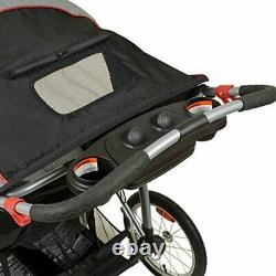 Twin Baby Jogger 5 Point Safety Harnesses Lockable Front Swivel Wheel Light New