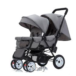 Twin Baby Stroller Can Sit and Lie Baby Carriage Double Seat Carts Free Shipping