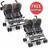 Twin Double Seat Stroller Children Baby Toddler Safety Harness Belt With Sun Visor