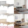 Twin/full/queen Size Wooden Platform Bed Frame Foundation Withheadboard Footboard