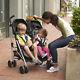 Twin Lightweight Double Glenbarr Grey Toddler Baby Stroller Outdoor Carrier Seat