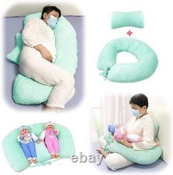 Twin Nursing Pillow Feeding for Breastfeeding Twins Baby and Positioner Pillow
